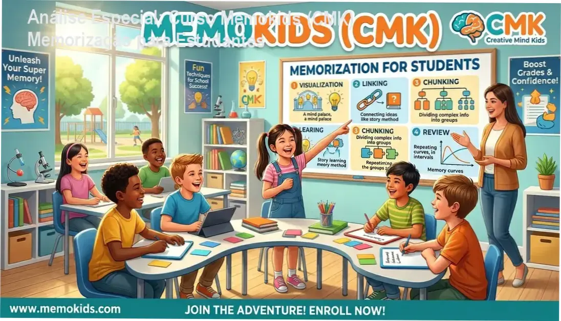 Análise Especial: Curso Memokids (CMK) Memorização para Estudantes 1 https://ondeaprender.com.br/curso-memokids-cmk-memorizacao-para-estudantes-11/ Capa informativa sobre o tema Curso Memokids (CMK) Memorização para Estudantes