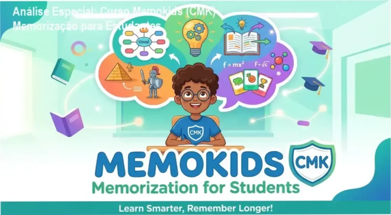 Capa informativa sobre o tema Curso Memokids (CMK) Memorização para Estudantes