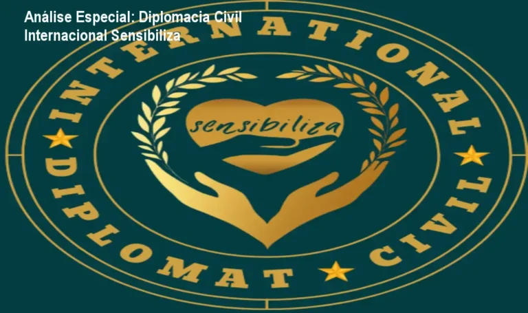 Análise Especial: Diplomacia Civil Internacional Sensibiliza 1 https://ondeaprender.com.br/ Capa informativa sobre o tema Diplomacia Civil Internacional Sensibiliza