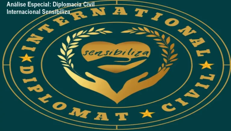 Análise Especial: Diplomacia Civil Internacional Sensibiliza 2 https://ondeaprender.com.br/ Capa informativa sobre o tema Diplomacia Civil Internacional Sensibiliza