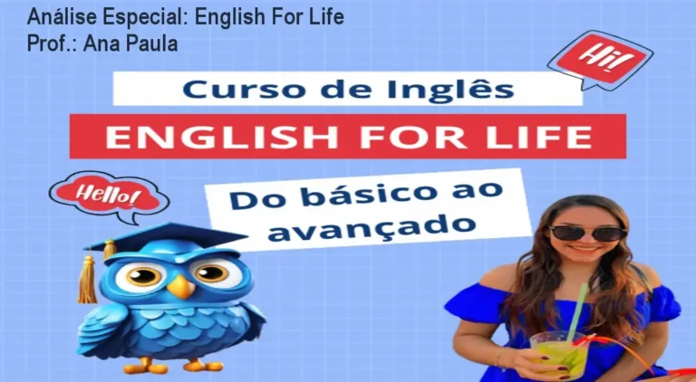 Capa informativa sobre o tema English For Life Prof.: Ana Paula