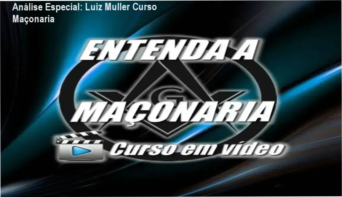 Capa informativa sobre o tema Luiz Muller Curso Maçonaria
