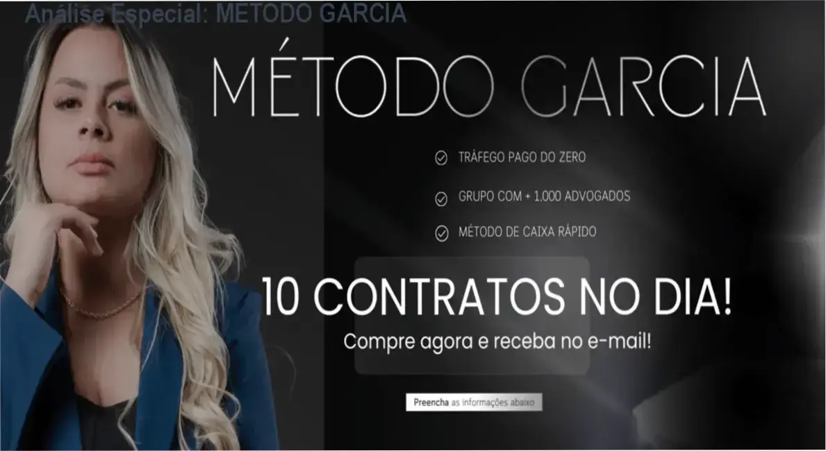 Análise Especial: MÉTODO GARCIA 1 https://ondeaprender.com.br/metodo-garcia-2/ Capa informativa sobre o tema MÉTODO GARCIA