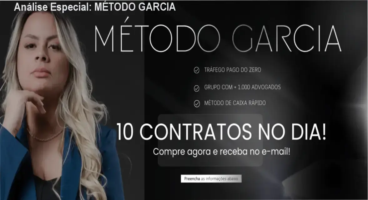 Análise Especial: MÉTODO GARCIA 1 https://ondeaprender.com.br/metodo-garcia/ Capa informativa sobre o tema MÉTODO GARCIA