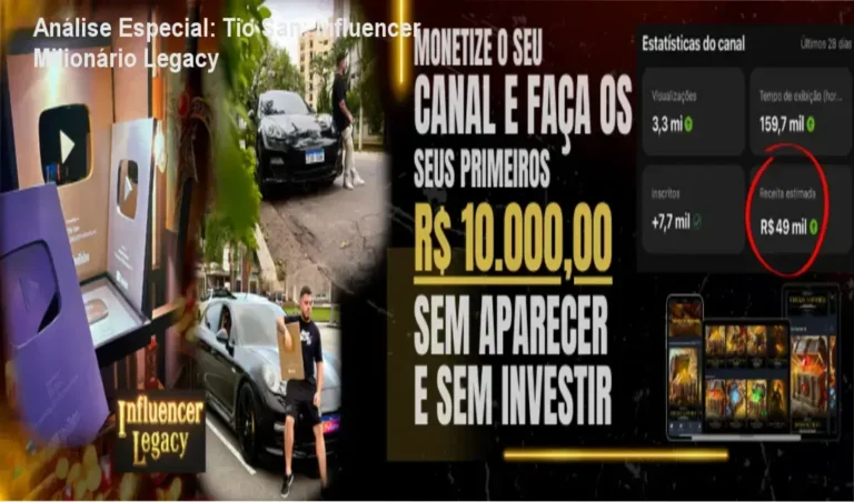 Capa informativa sobre o tema Tio San: Influencer Milionário Legacy