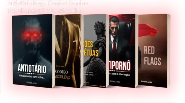 Capa do Antiotário Mega Combo de Rafael Aires, mostrando guia de desenvolvimento masculino