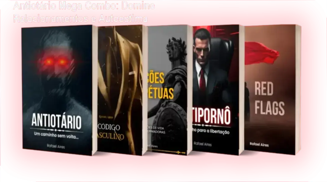 Capa do Antiotário Mega Combo de Rafael Aires, mostrando guia de desenvolvimento masculino