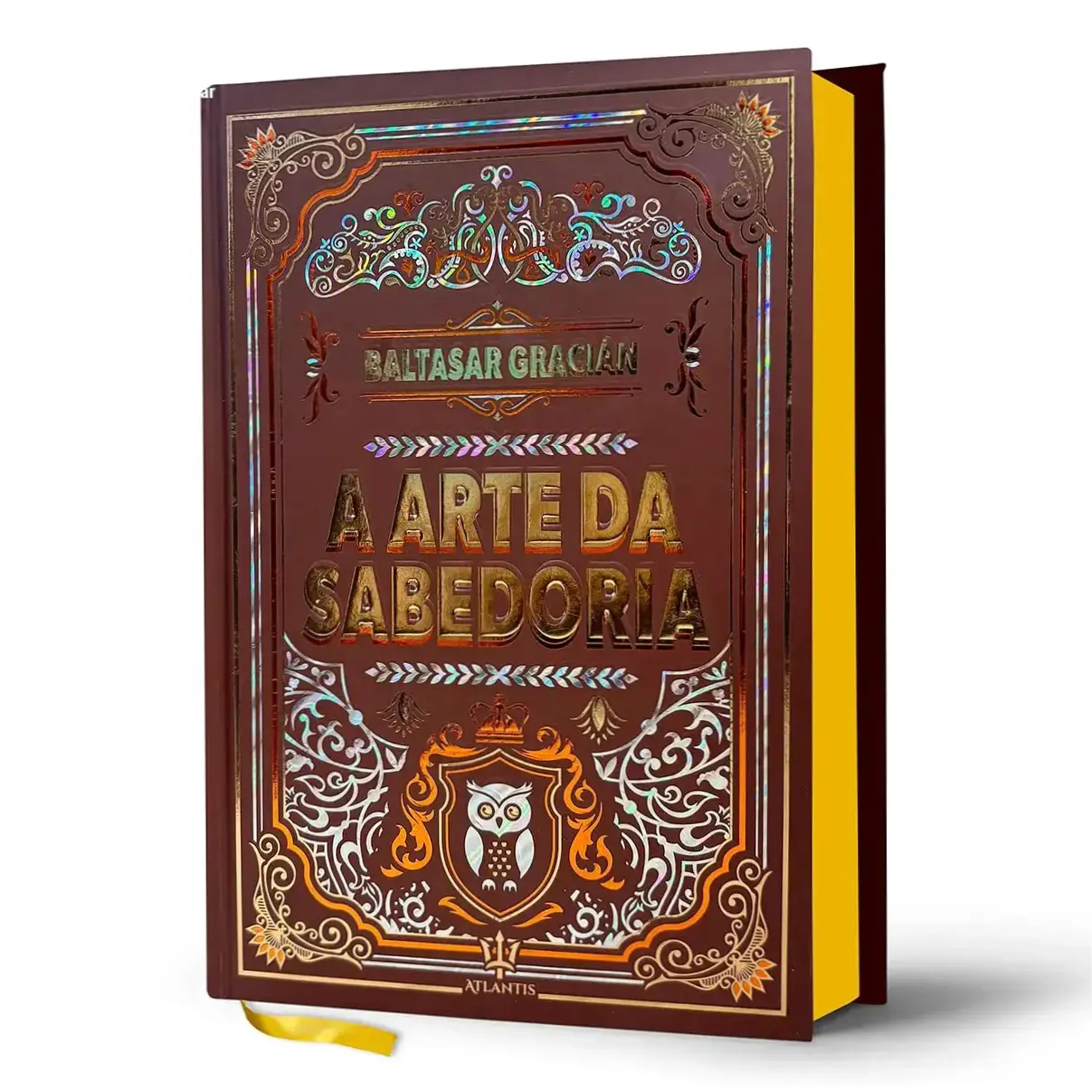 A Arte da Sabedoria – Avaliação Técnica, Benefícios e Como Usar 1 https://ondeaprender.com.br/a-arte-da-sabedoria-baltasar-gracian-beneficios-uso/ Capa dura luxuosa de A Arte da Sabedoria de Baltasar Gracián, destaque em hot stamping