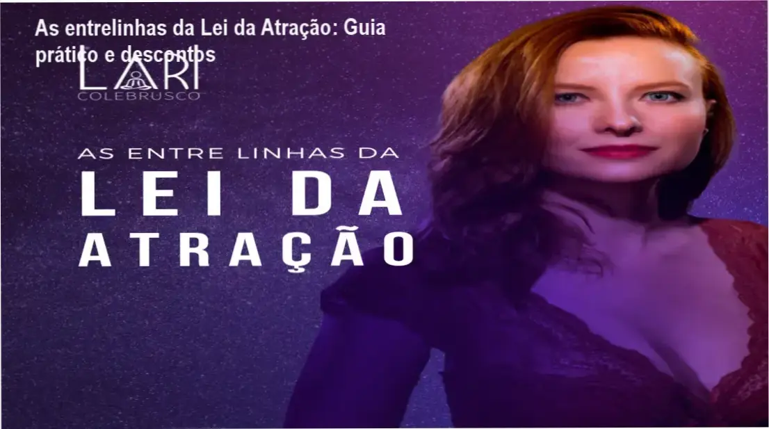 Capa do curso As entrelinhas da Lei da Atração mostrando oferta com cupom de desconto