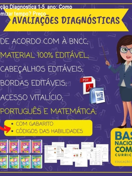 Avaliação Diagnóstica 1‑5 ano: Como economizar tempo? Preço