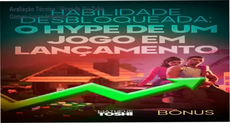 Capa da avaliação técnica do curso Viver de YouTube Como Gamer, mostrando estratégia de lucro imediato