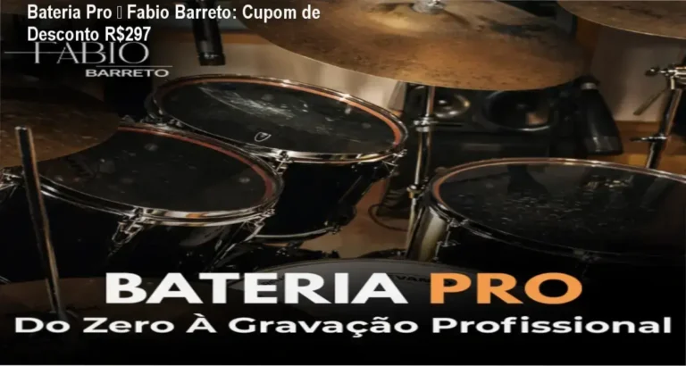 Bateria Pro de Fabio Barreto – oferta de desconto com cupom