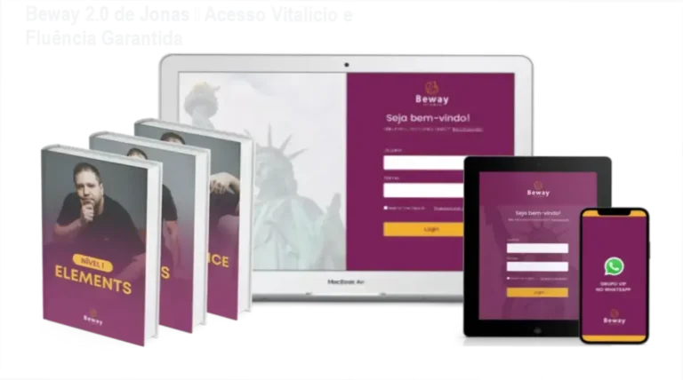 Beway 2.0 de Jonas – acesso vitalício, método de fluência e suporte contínuo