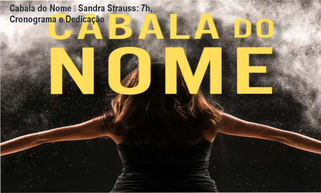 Cabala do Nome de Sandra Strauss – cronograma e carga horária do curso