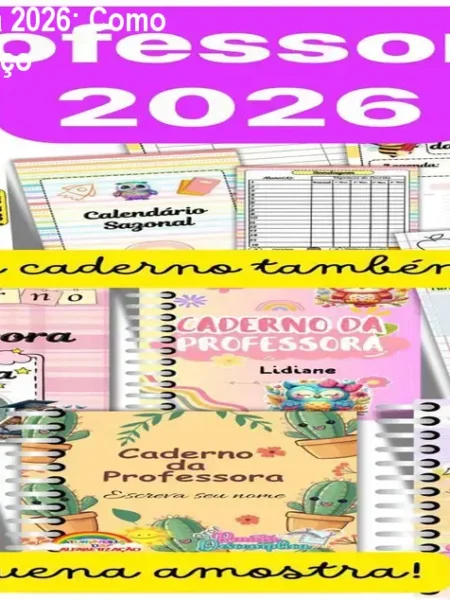 Caderno da Professora 2026: Como organizar a turma? Preço
