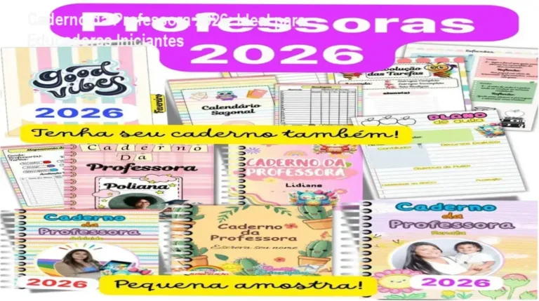 Caderno da Professora 2026 + Sondagem Diagnóstica – investimento para sua sala de aula