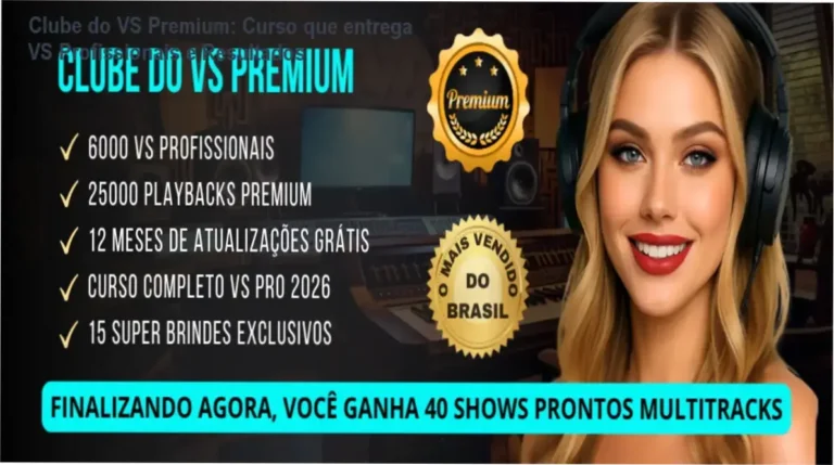 Clube do VS Premium: Curso que entrega VS Profissionais e Resultados 7 https://ondeaprender.com.br/ Clube do VS Premium para músicos que buscam autonomia e som profissional ao vivo