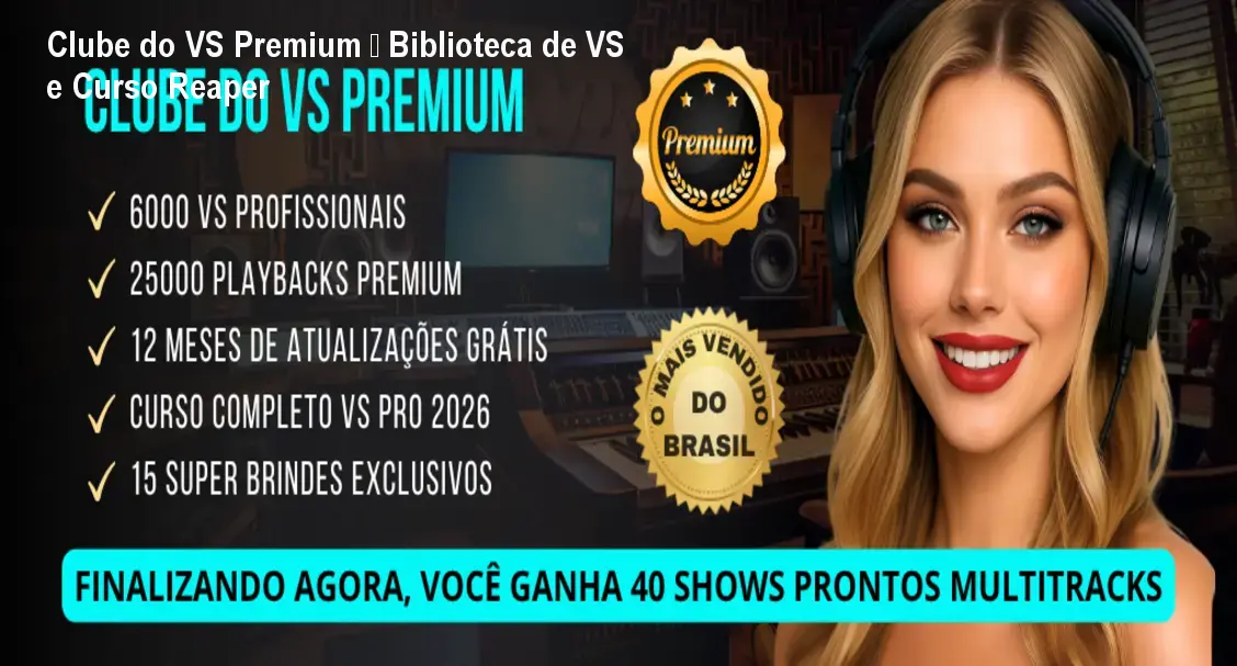 Clube do VS Premium – Biblioteca de VS e Curso Reaper 1 https://ondeaprender.com.br/aprender/clube-do-vs-premium-plataforma-de-assinatura-para-download-de-vs-e-playbacks-profissionais/ Clube do VS Premium – Biblioteca de VS e Curso Reaper