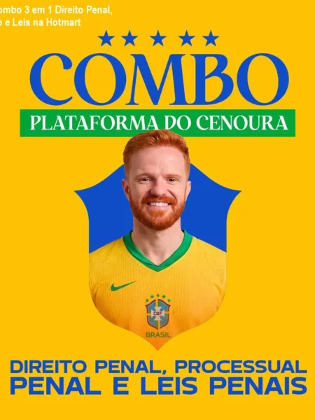 Curso Combo 3 em 1 Direito Penal, Processo e Leis na Hotmart
