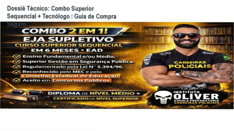 Imagem do combo 2 em 1 do Instituto Óliver mostrando certificado e acesso online
