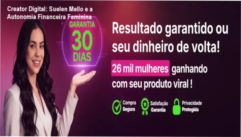 Creator Digital: Suelen Mello e a Autonomia Financeira Feminina 5 https://ondeaprender.com.br/somnia-modulos-conteudo-programatico/ Suelen Mello apresentando o curso Creator Digital para mulheres empreendedoras