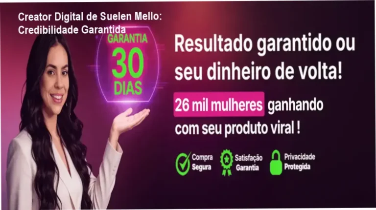 Creator Digital de Suelen Mello – custo-benefício alto, investimento que entrega resultados