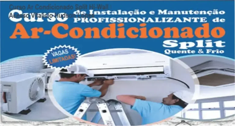 Curso Ar Condicionado Split Hi-Wall de Hudson Lopes – acesso vitalício