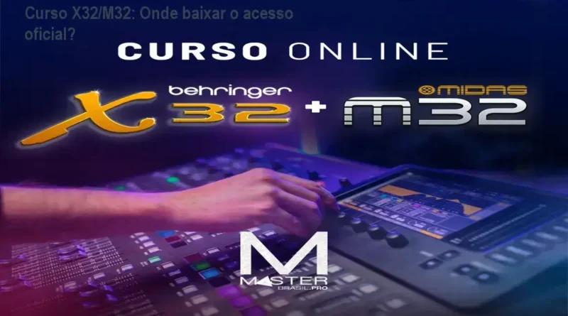 Imagem do Curso online mesa de som digital Behringer X32 e M32 disponível para compra