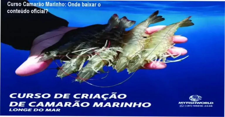 Imagem ilustrando a página de download oficial do Curso de Criação de Camarão Marinho Longe do Mar