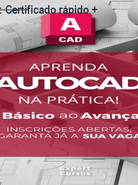 Curso de AutoCAD: Certificado rápido + Preço
