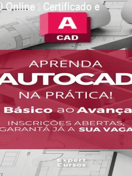 Curso de AutoCAD Online – Certificado e Acesso Vitalício
