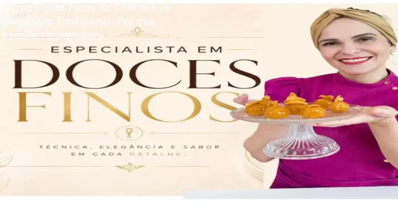 Comparativo visual entre doces finos do Curso Chef Ísis e brigadeiros tradicionais