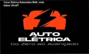 Imagem do Curso Elétrica Automotiva Maik mostrando a plataforma de acesso oficial