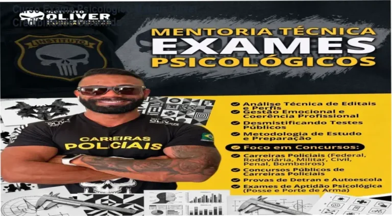 Curso Exame Psicológico Mateus Oliver – custo-benefício e valor entregue