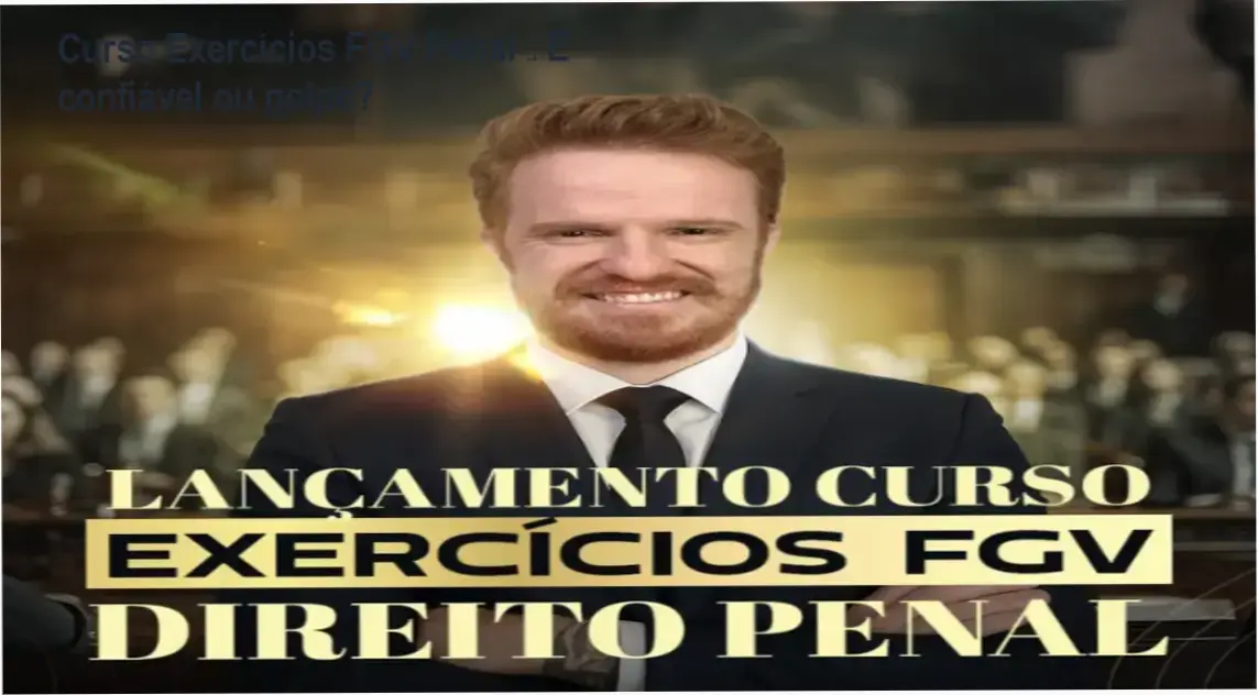 [CENOURA] Curso de Exercícios FGV Penal – reputação e segurança
