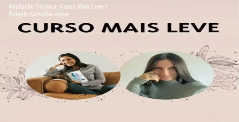 Curso Mais Leve de Rafaela Carvalho – investimento acessível para mães