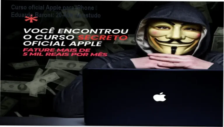 Curso oficial Apple para iPhone de Eduardo Baroni – cronograma e carga horária