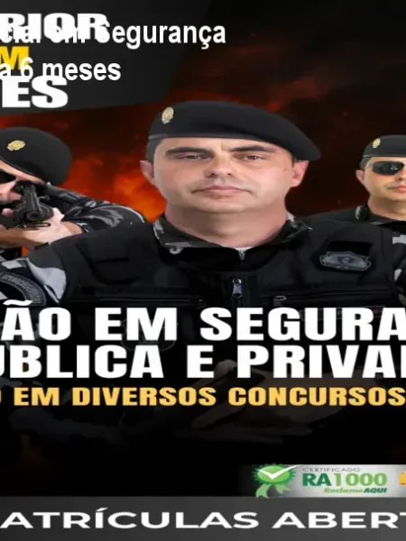 Curso Superior Sequencial em Segurança Pública – Conclua em 3 a 6 meses