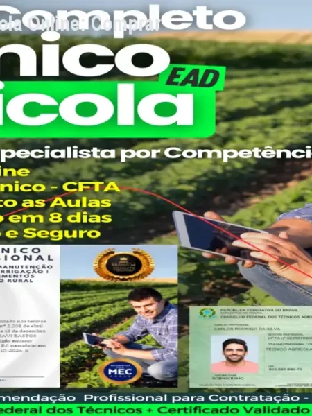 Curso Técnico Agrícola Online: Comprar Original e Seguro