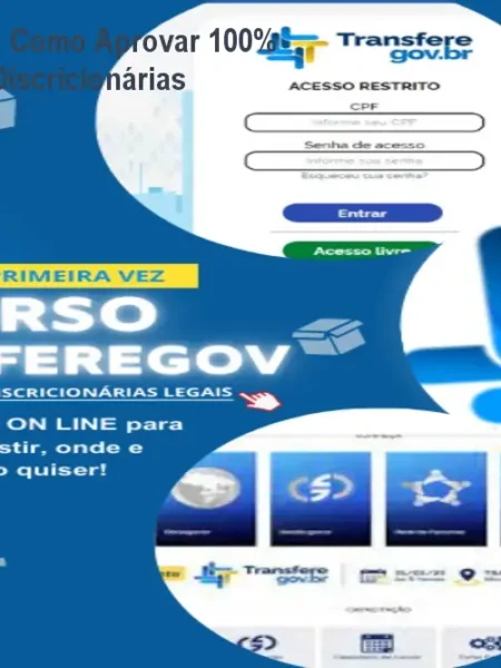 Curso Transferegov: Como Aprovar 100% das Transferências Discricionárias