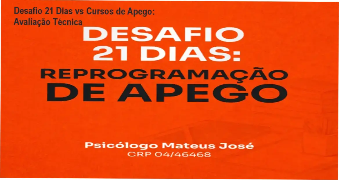 Desafio 21 Dias: Reprogramação de Apego vs concorrentes e alternativas