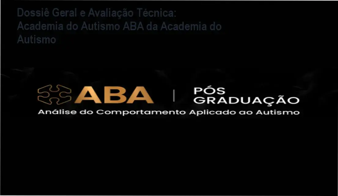 Gráfico de desempenho técnico do ecossistema Academia do Autismo ABA da Academia do Autismo