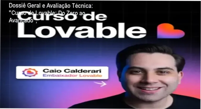 Dossiê Geral e Avaliação Técnica: "Curso de Lovable: Do Zero ao Avançado", 4 https://ondeaprender.com.br/ Gráfico de desempenho técnico do ecossistema "Curso de Lovable: Do Zero ao Avançado",