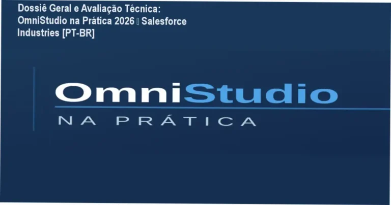 Gráfico de desempenho técnico do ecossistema OmniStudio na Prática 2026 – Salesforce Industries [PT-BR]