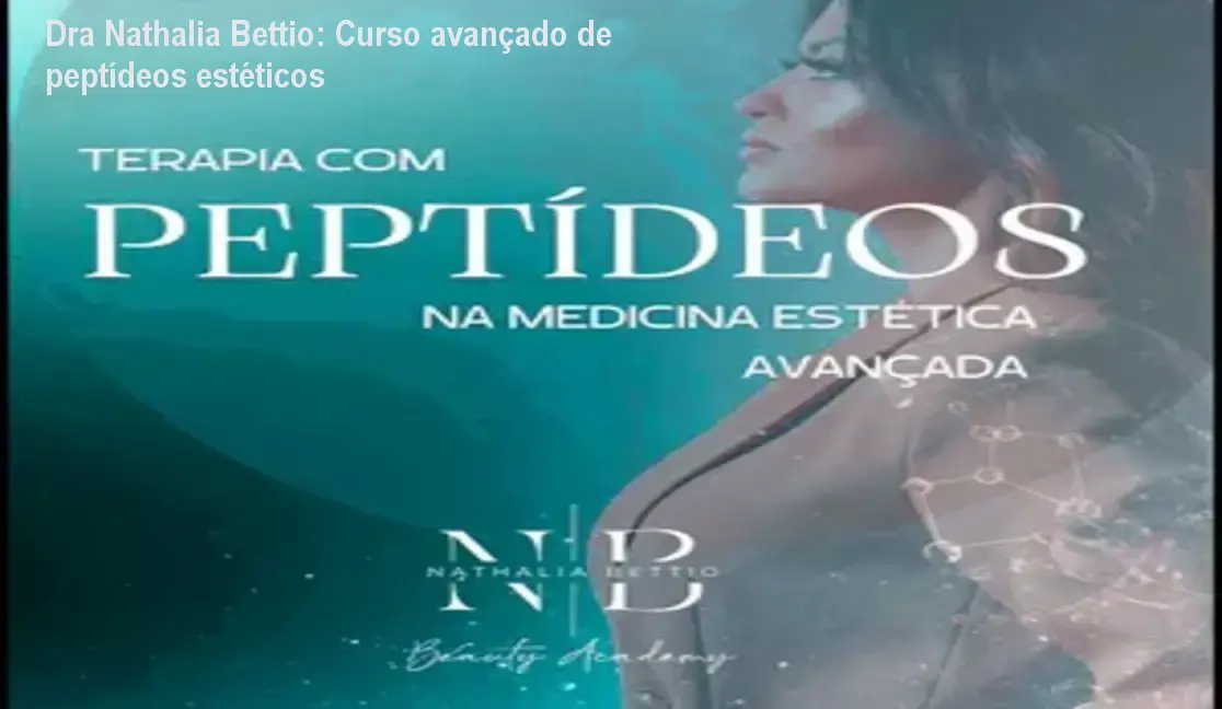 Profissional de estética estudando o curso avançado de peptídeos da Dra. Nathalia Bettio