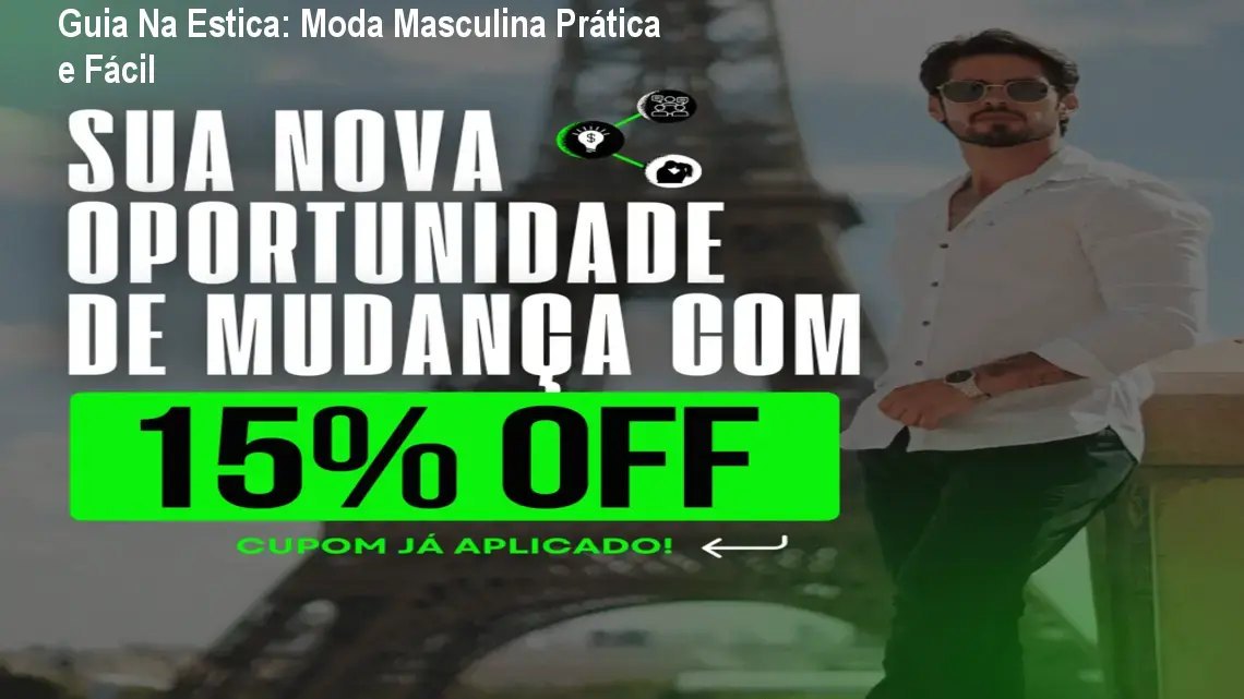 Guia Na Estica: Moda Masculina Prática e Fácil 1 https://ondeaprender.com.br/aprender/guia-na-estica-ricardo-gimenez-como-vestir-bem/ Guia Na Estica: Moda Masculina Prática e Fácil