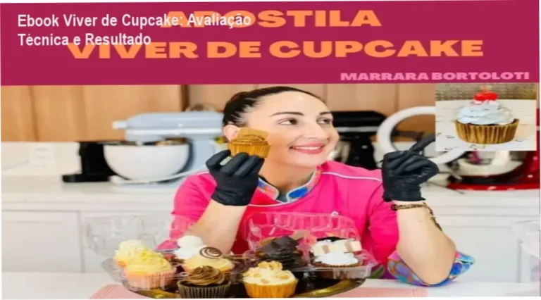 Capa do Ebook Viver de Cupcake mostrando dicas de confeitaria e empreendedorismo