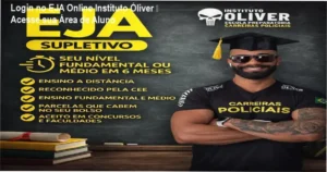 EJA Online Instituto Óliver login área de membros da plataforma do aluno