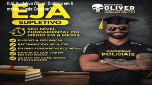Estudante assistindo videoaulas do EJA Supletivo Óliver para obter diploma em 6 meses