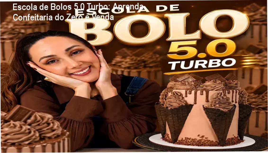 Escola de Bolos 5.0 Turbo: Aprenda Confeitaria do Zero e Venda 1 https://ondeaprender.com.br/escola-de-bolos-5-0-turbo-confeitaria-para-iniciantes/ Aula prática de confeitaria da Escola de Bolos 5.0 Turbo mostrando bolos decorados e método de vendas